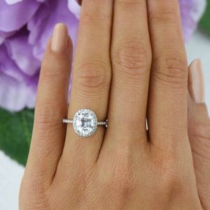 Moissianite ring size 6 and matching wedding band